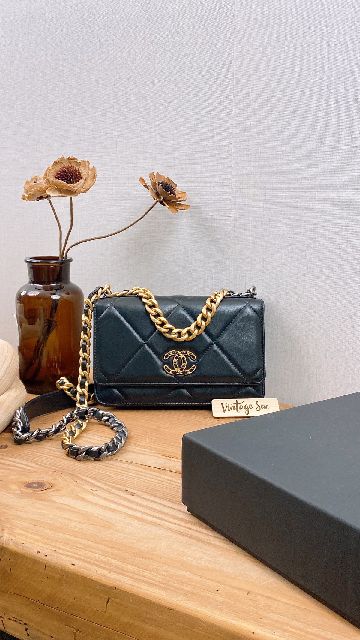 Chanel Shiny 19 Lambskin WOC (GSHW)