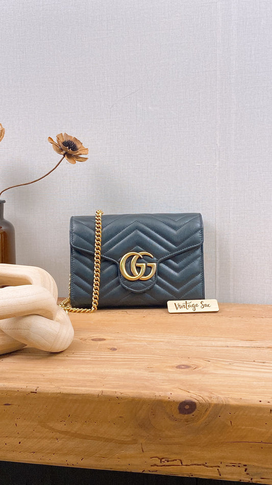 Gucci Black Marmont WOC