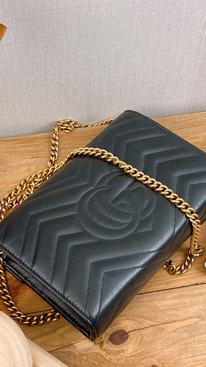 Gucci Black Marmont WOC