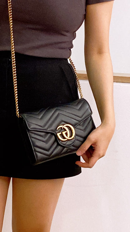 Gucci Black Marmont WOC