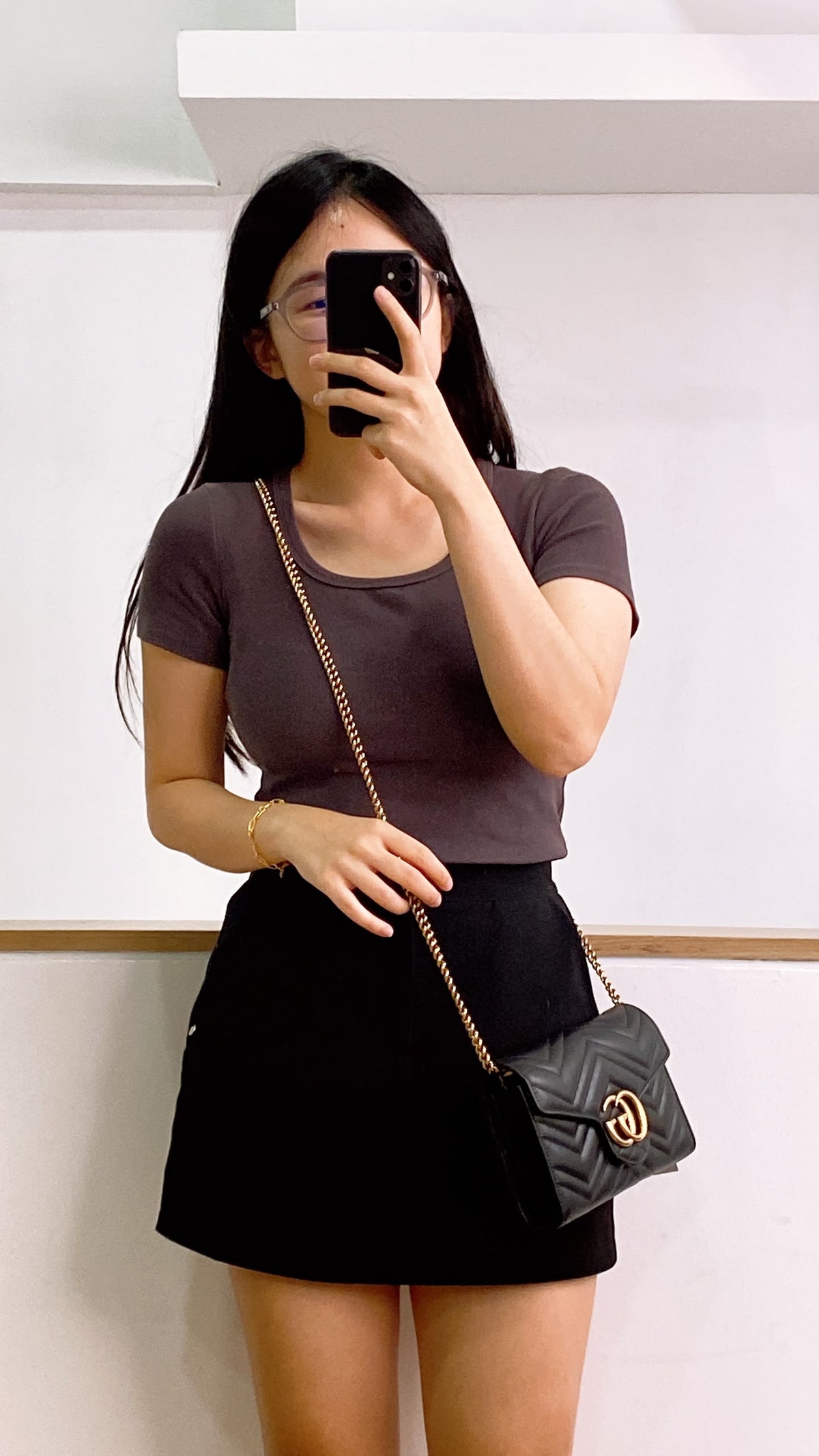 Gucci Black Marmont WOC