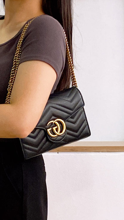 Gucci Black Marmont WOC