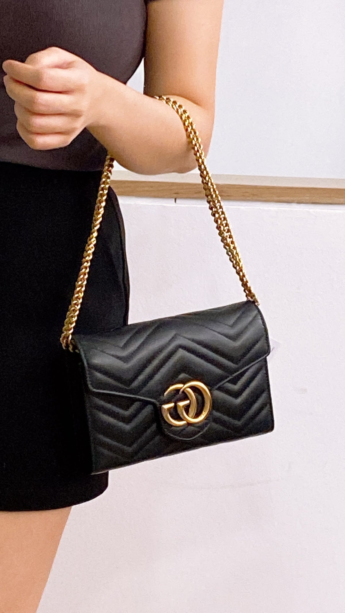 Gucci Black Marmont WOC