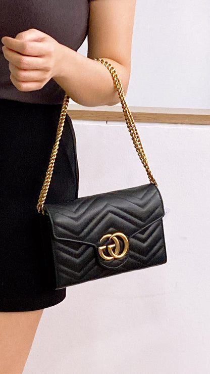 Gucci Black Marmont WOC