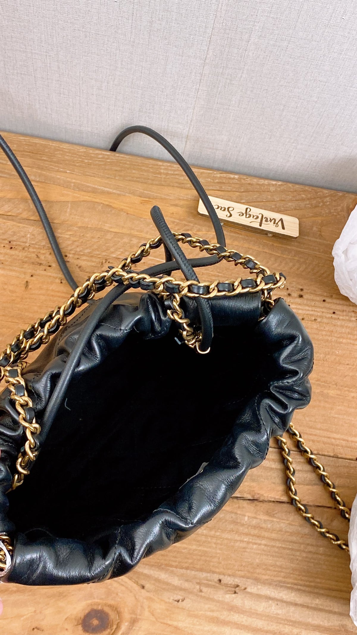 Chanel Black Calfskin Mini 22
