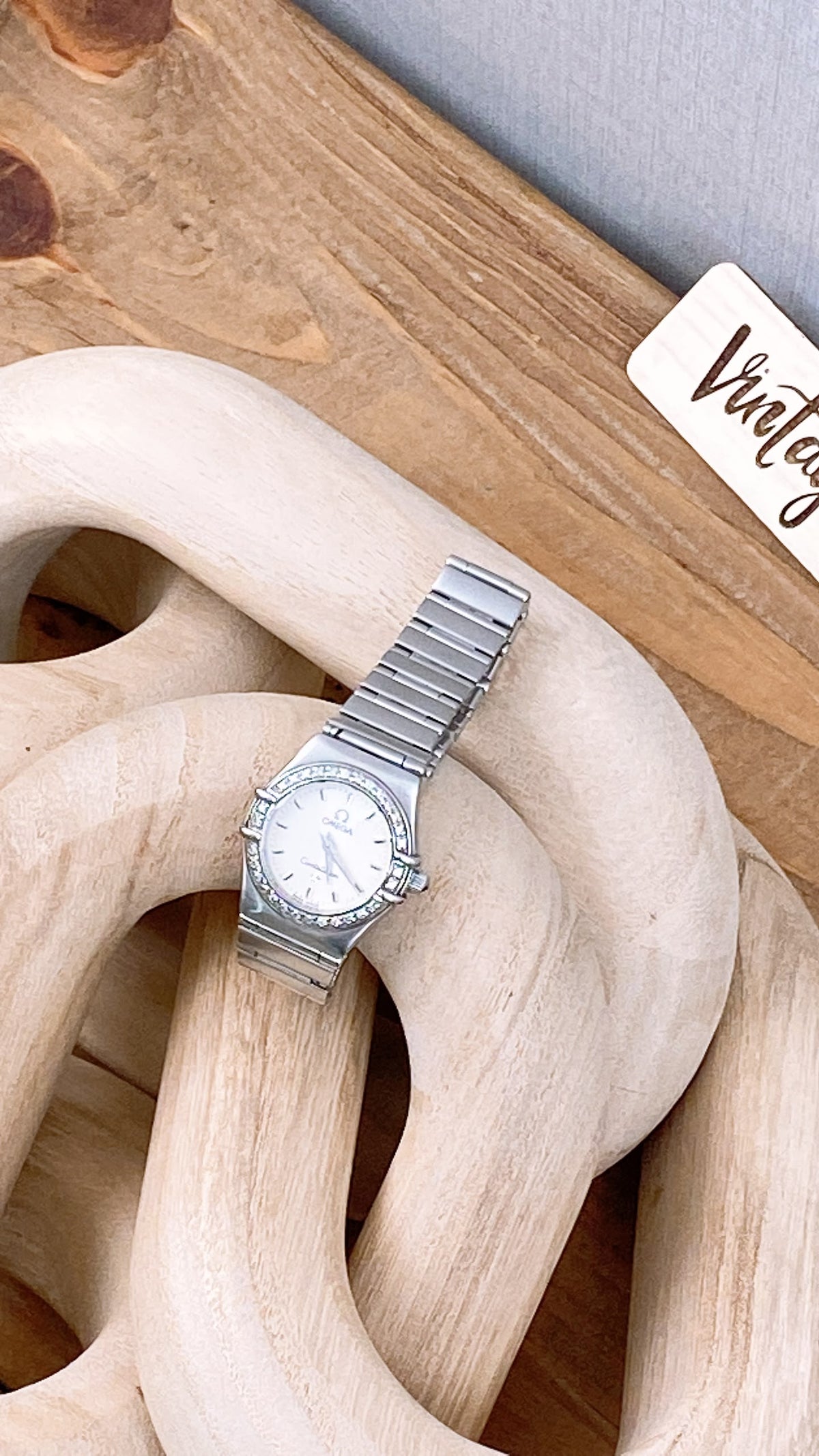 Omega Steel Constellation Mini Quartz Watch 22.5mm