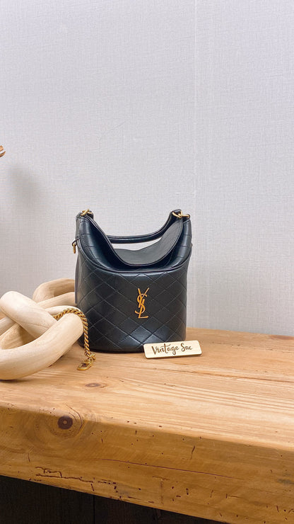 YSL Gaby Quilted Bucket Bag