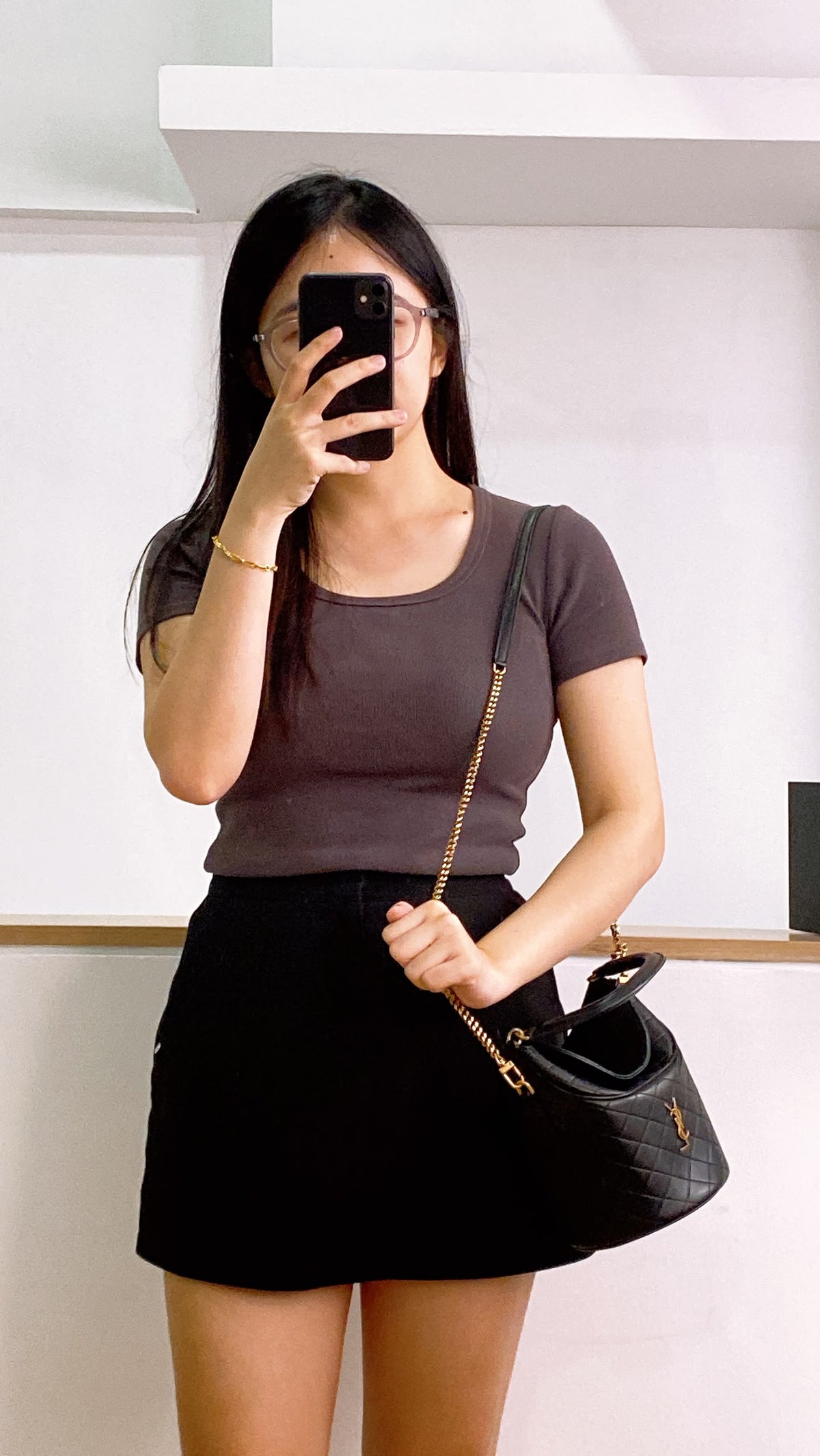 YSL Gaby Quilted Bucket Bag
