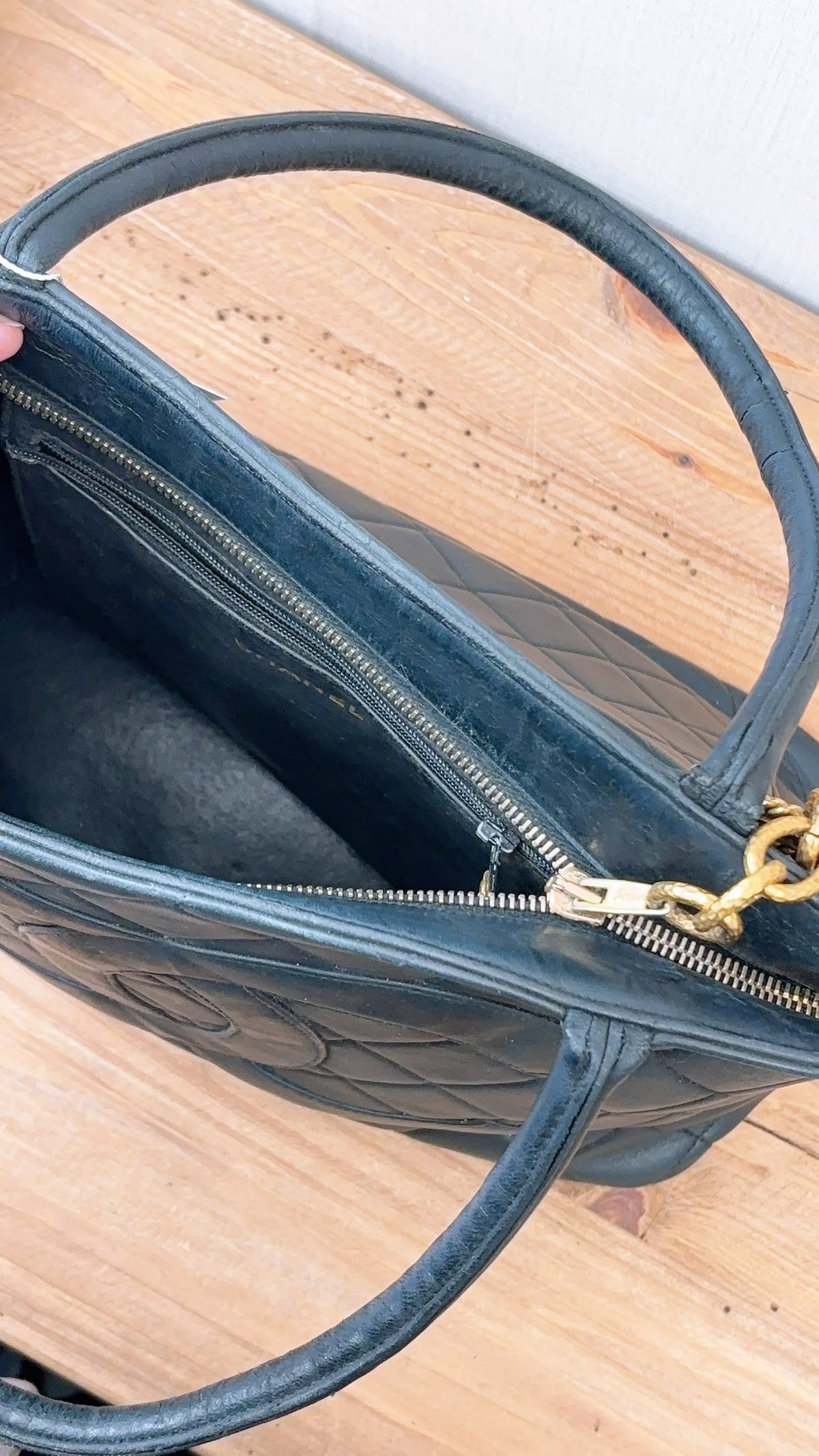 Chanel Black Lambskin Medallion Tote (GHW)