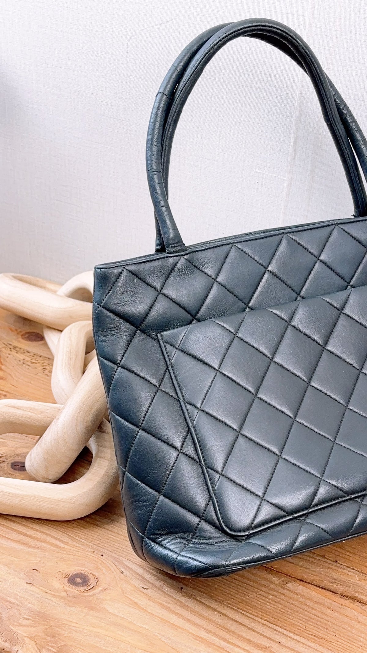 Chanel Black Lambskin Medallion Tote (GHW)
