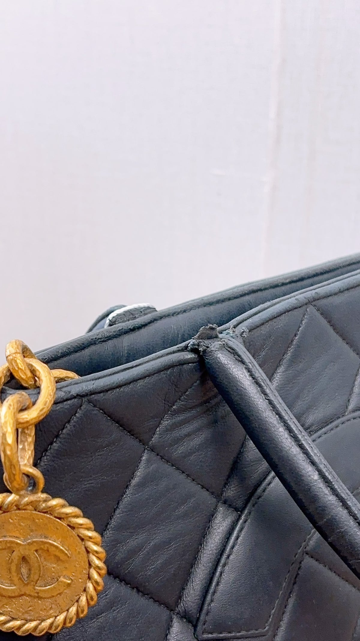 Chanel Black Lambskin Medallion Tote (GHW)