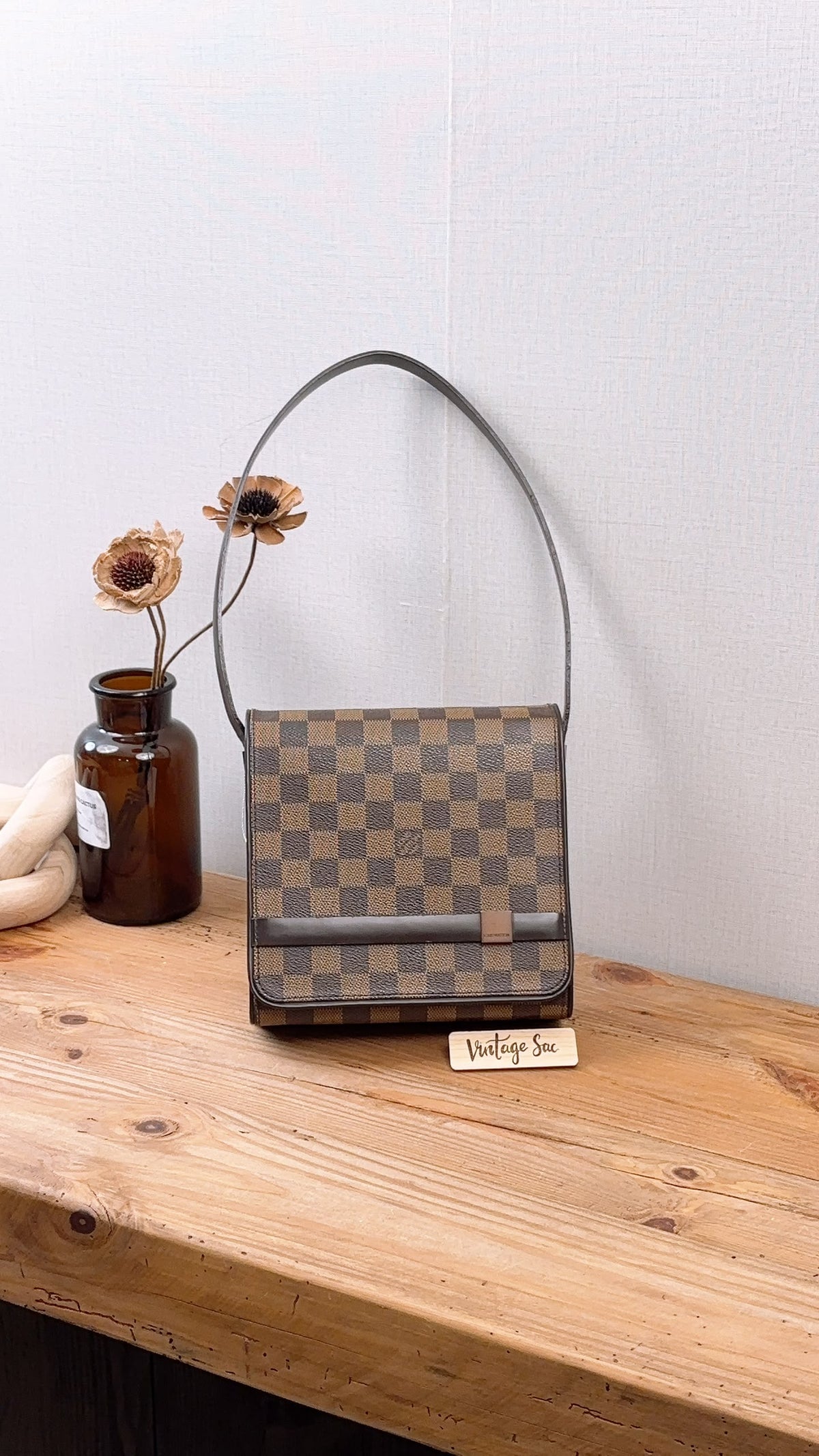 LV Damier Ebene Tribeca Mini Shoulder Bag