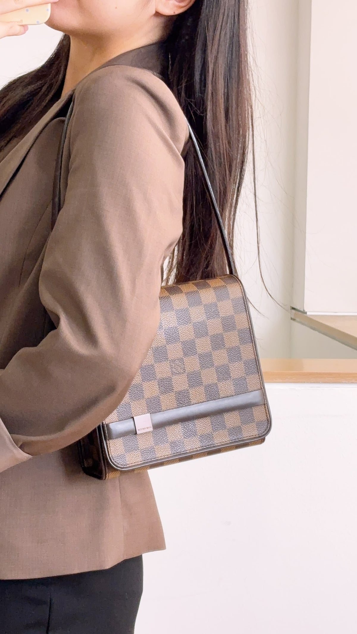 LV Damier Ebene Tribeca Mini Shoulder Bag