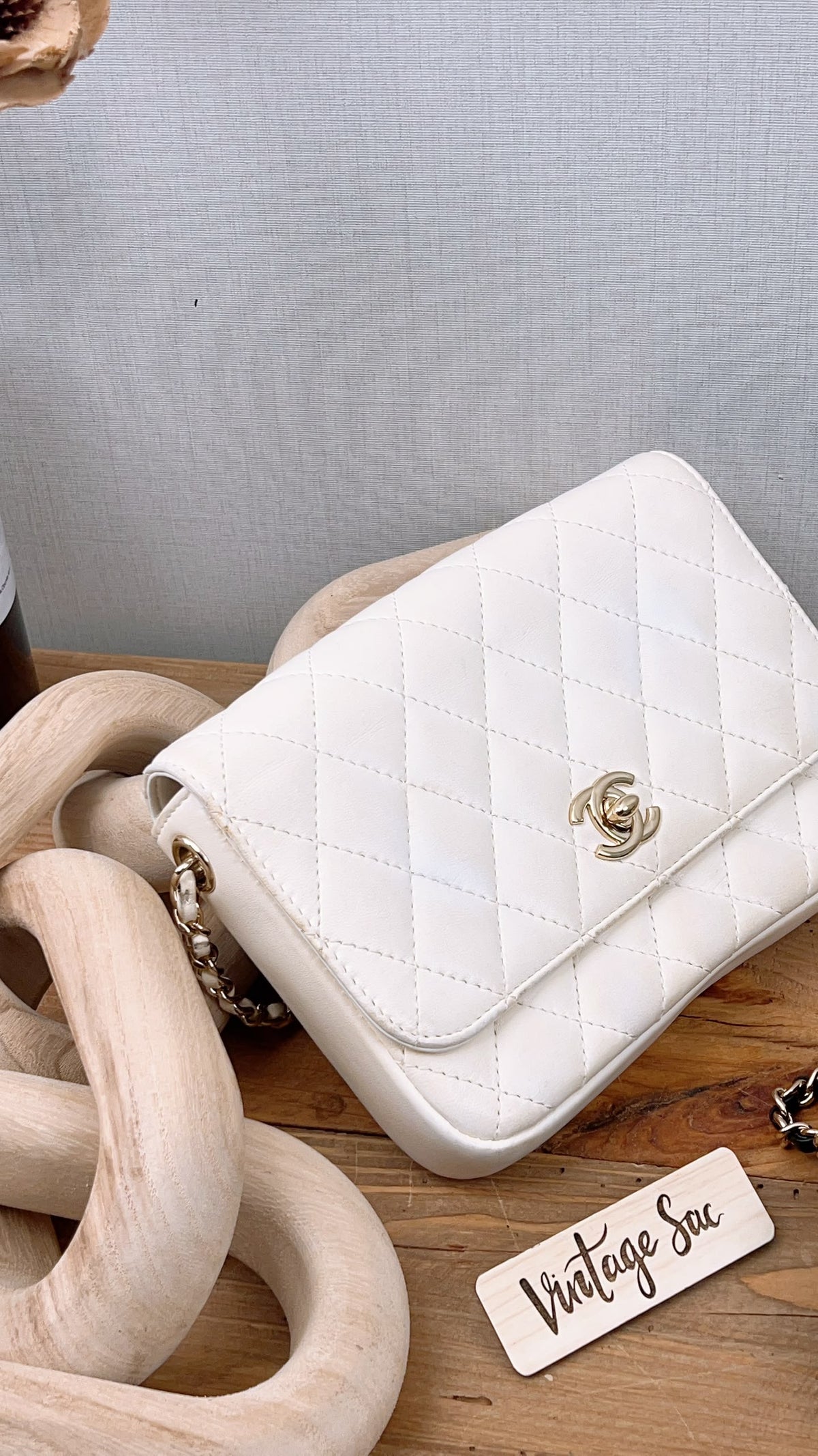Chanel Black/White Double Side Pack Sling Bag
