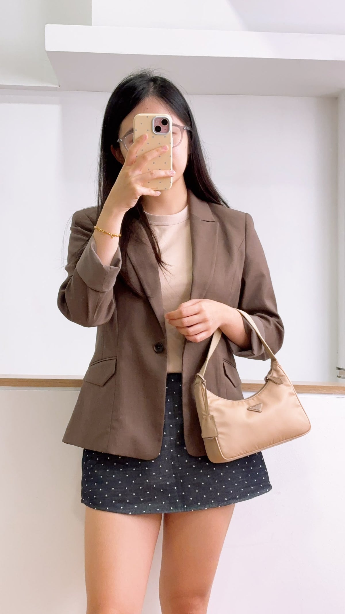 Prada Beige Tessuto Re-edition 2000 Hobo
