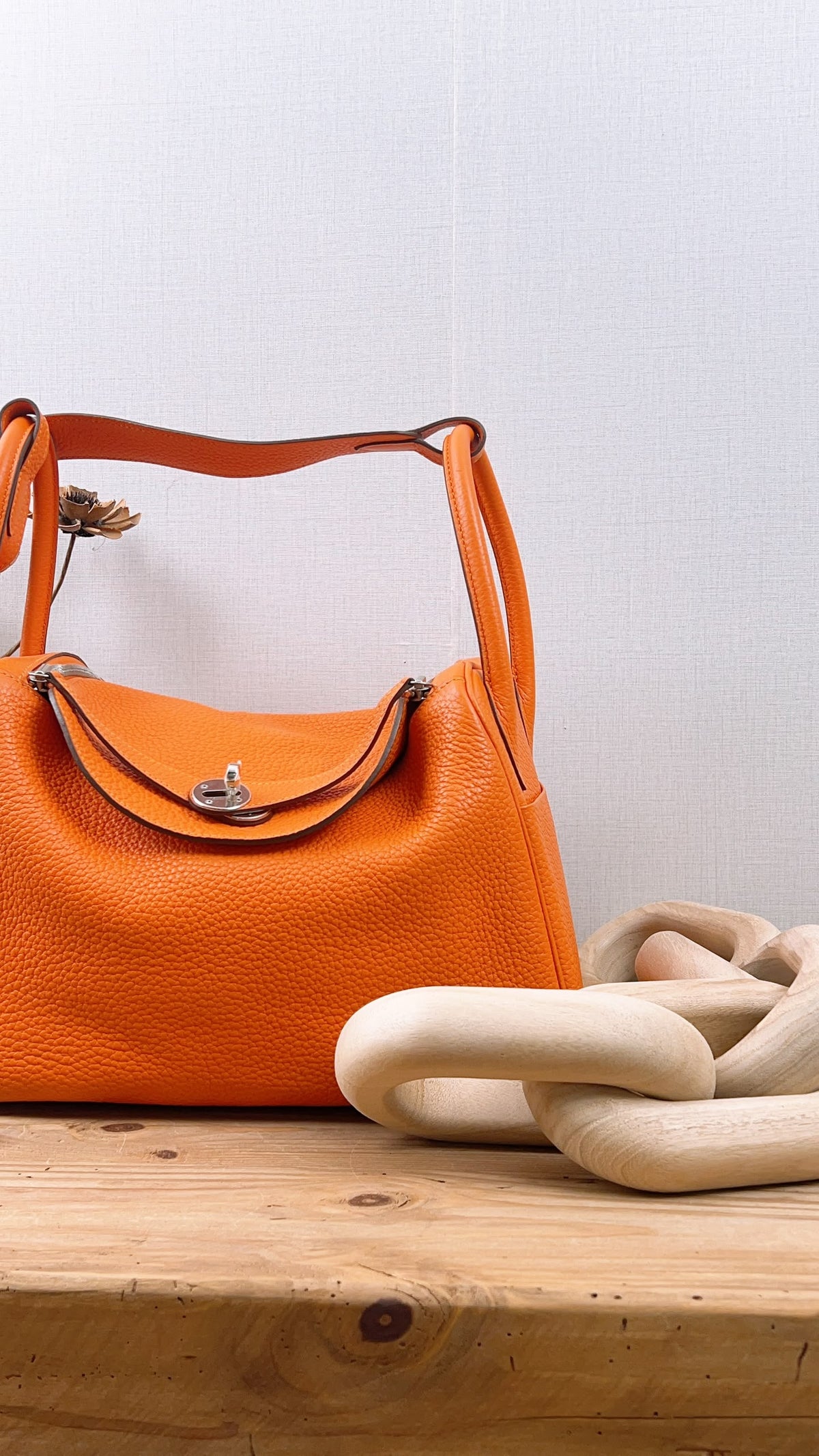 Hermes Lindy 30 Verso Orange Vermillion (PHW)