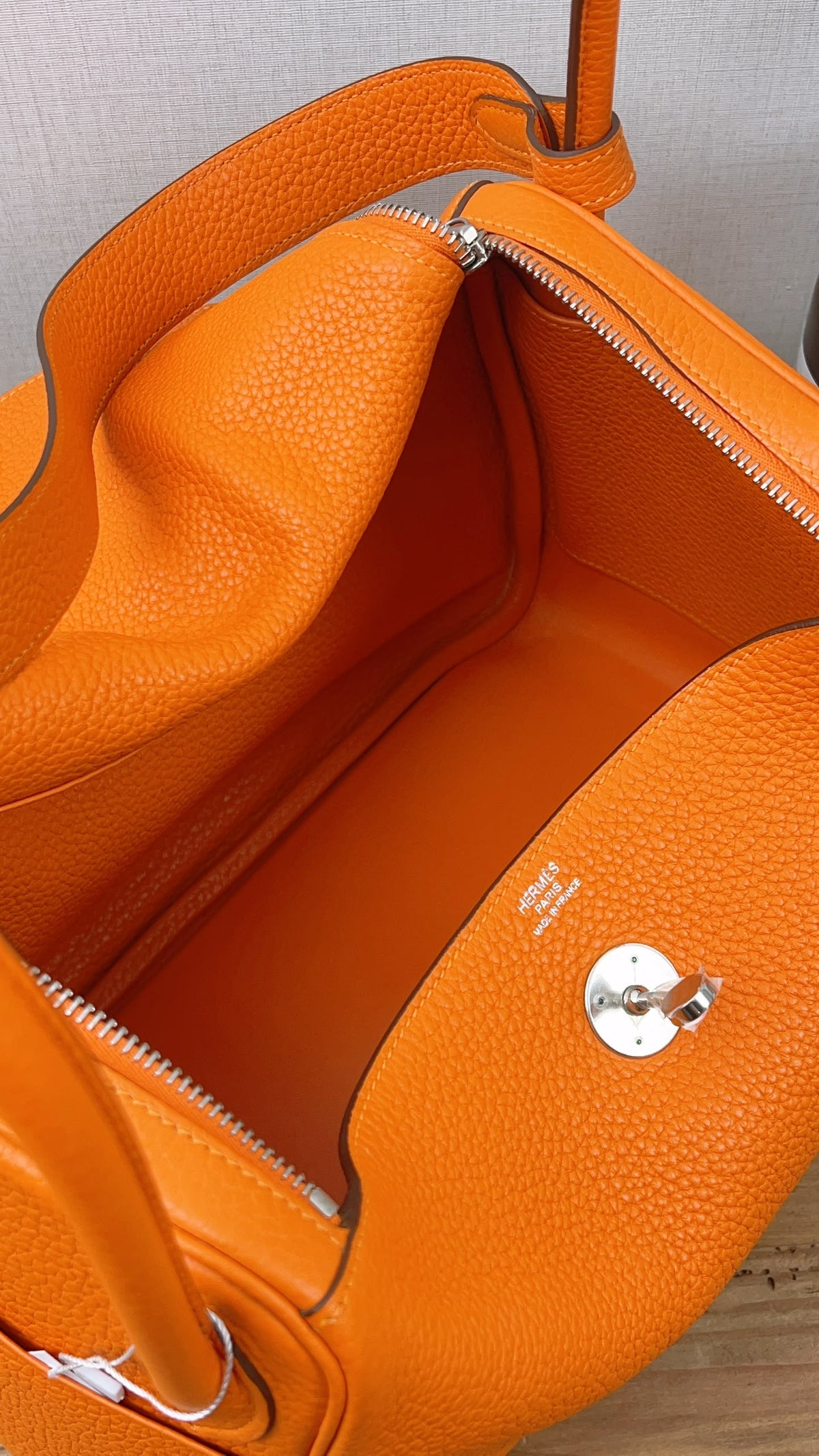 Hermes Lindy 30 Verso Orange Vermillion (PHW)