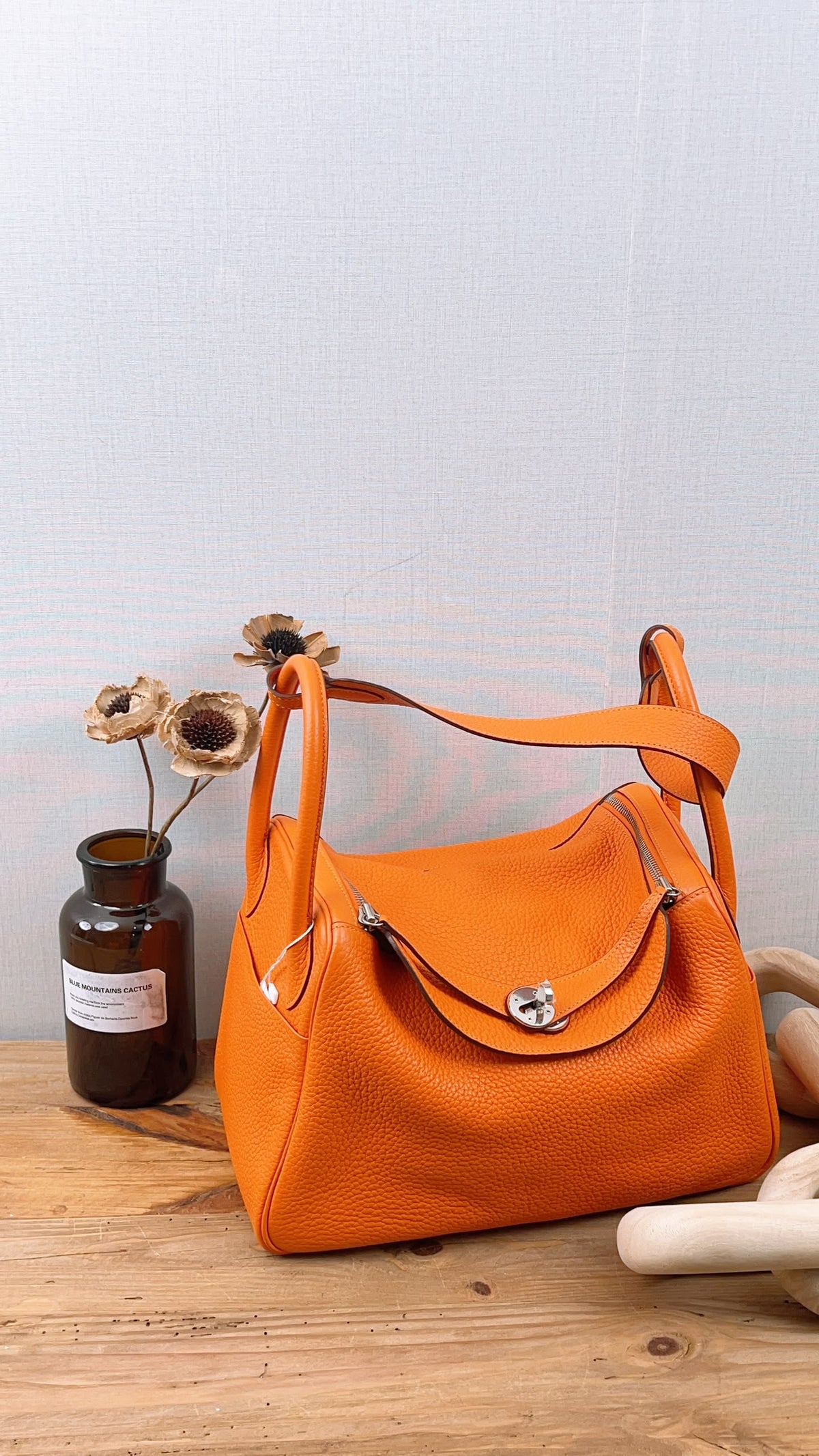 Hermes Lindy 30 Verso Orange Vermillion (PHW)