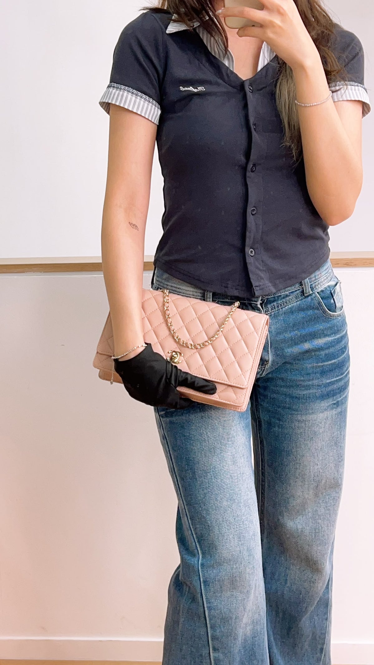 Chanel Fantasy Pearl Flap Bag Pink Shoulder Bag (GHW)