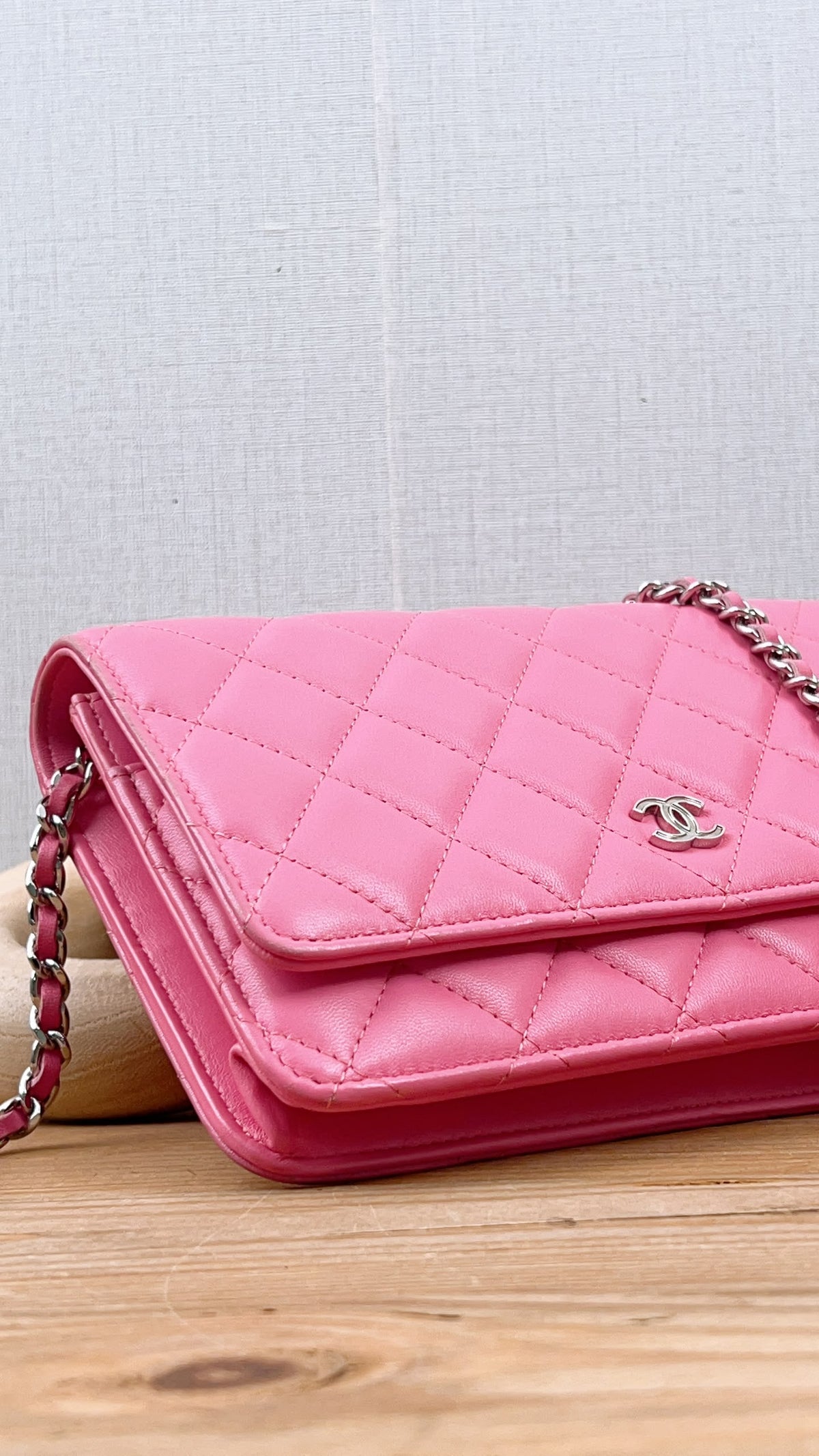 Chanel Pink Lambskin WOC (SHW)