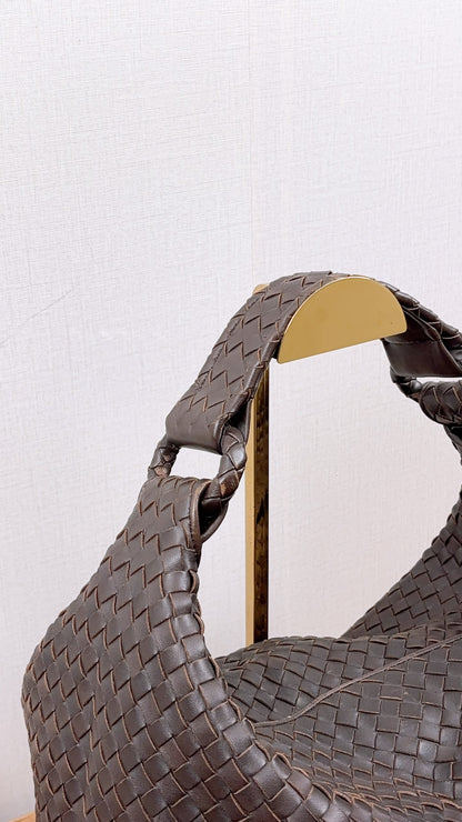Bottega Veneta Brown Intrecciato Sloane Hobo