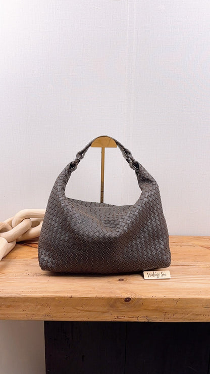 Bottega Veneta Brown Intrecciato Sloane Hobo