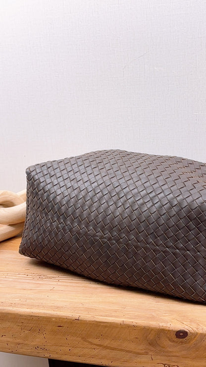 Bottega Veneta Brown Intrecciato Sloane Hobo