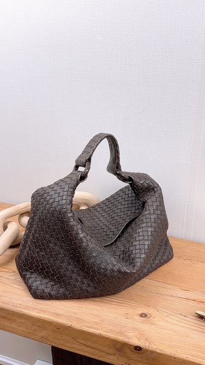 Bottega Veneta Brown Intrecciato Sloane Hobo