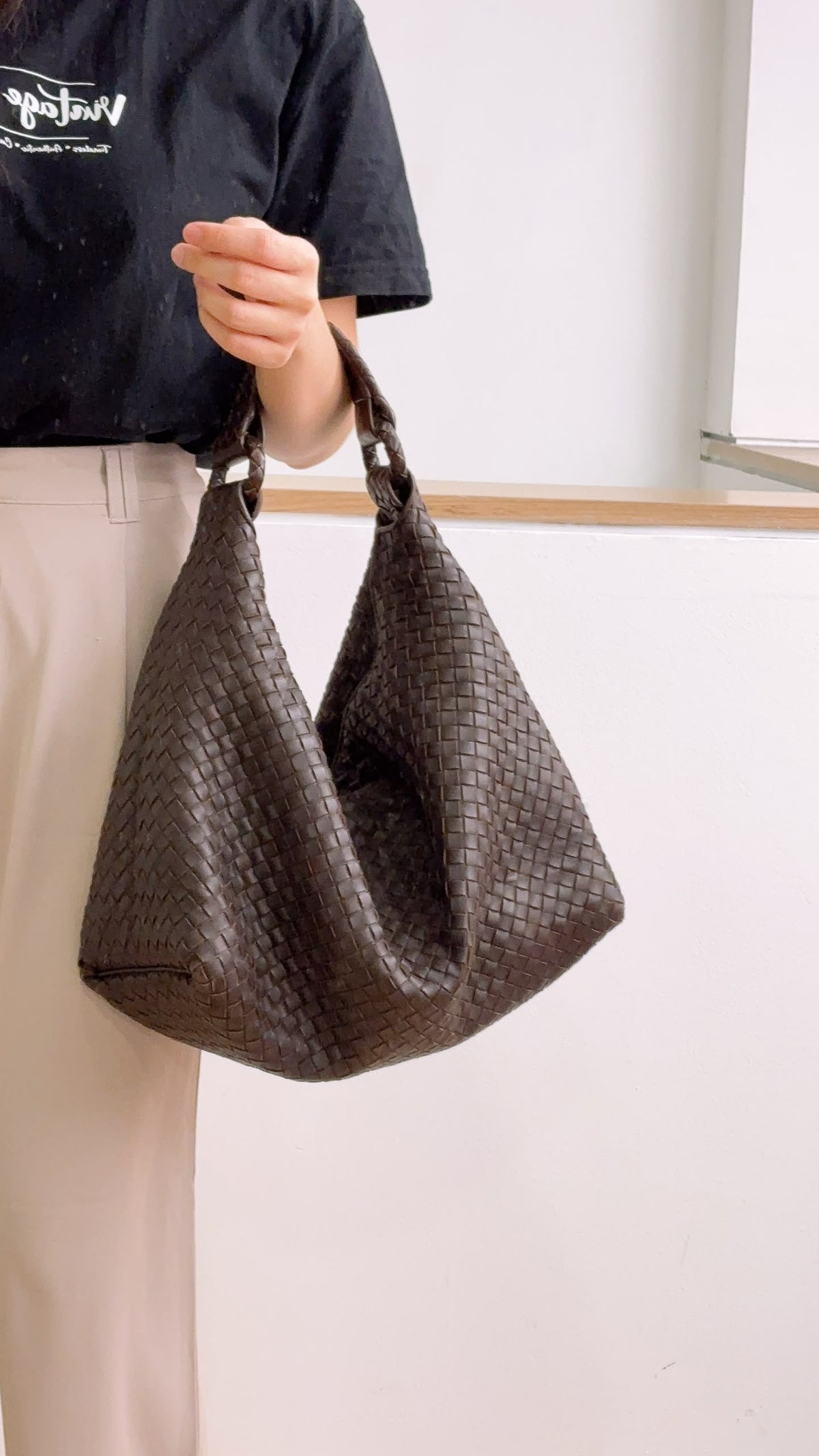 Bottega Veneta Brown Intrecciato Sloane Hobo