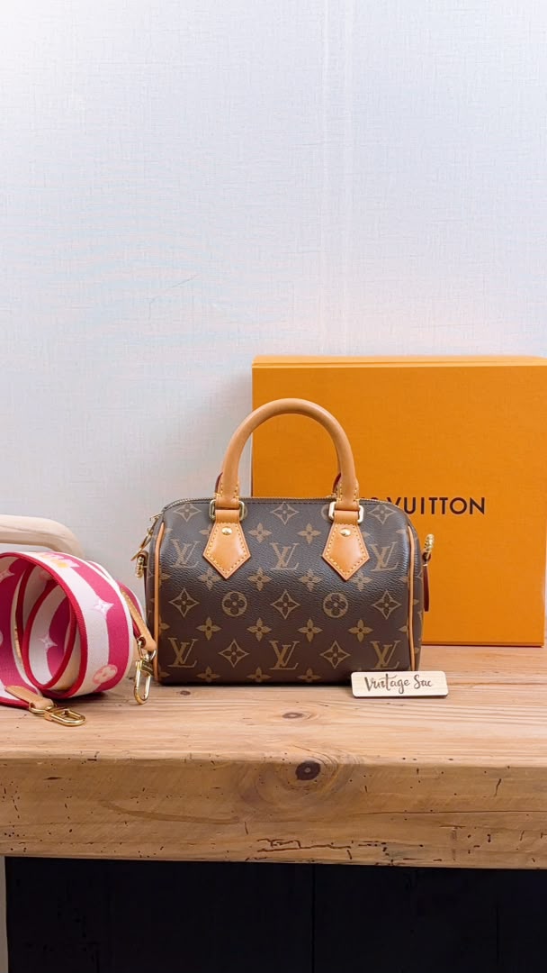 LV Monogram Speedy 20 Fuchsia