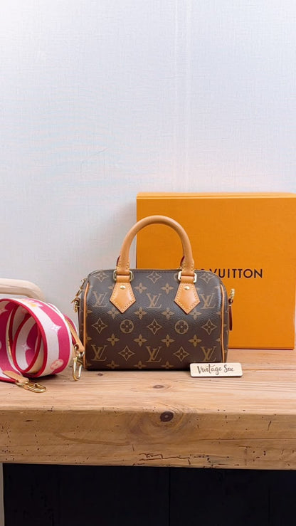 LV Monogram Speedy 20 Fuchsia