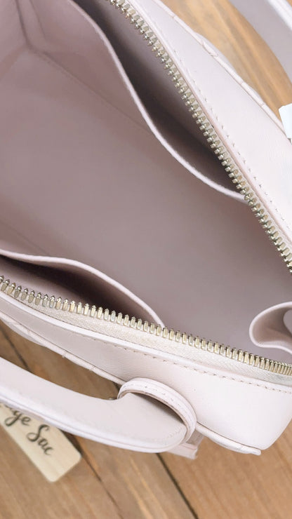 Dior Light Pink Lambskin Cannage Lily Tote (GHW)