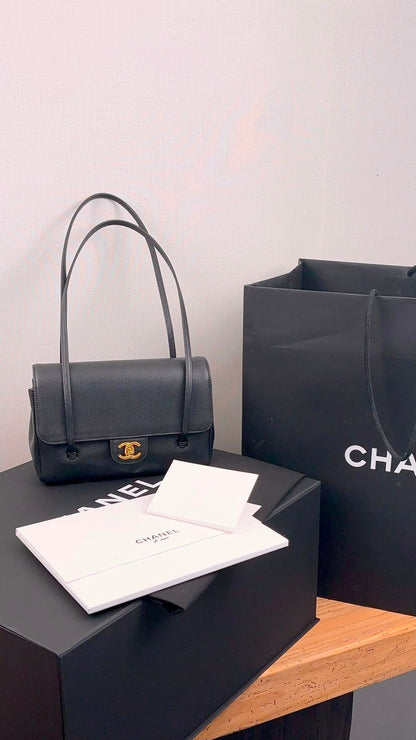 Chanel Black Caviar Small Preppy Coco (GHW)