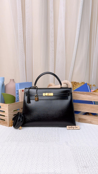 Hermes Black Box Kelly 32 (GHW)